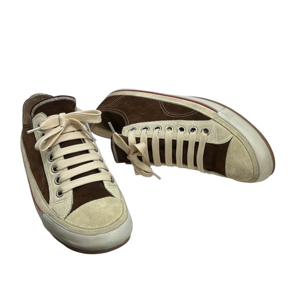 Dries Van Noten Brown and Cream Suede Retro Inspired Sneakers Women’s size 9.5. - Picture 5 of 12